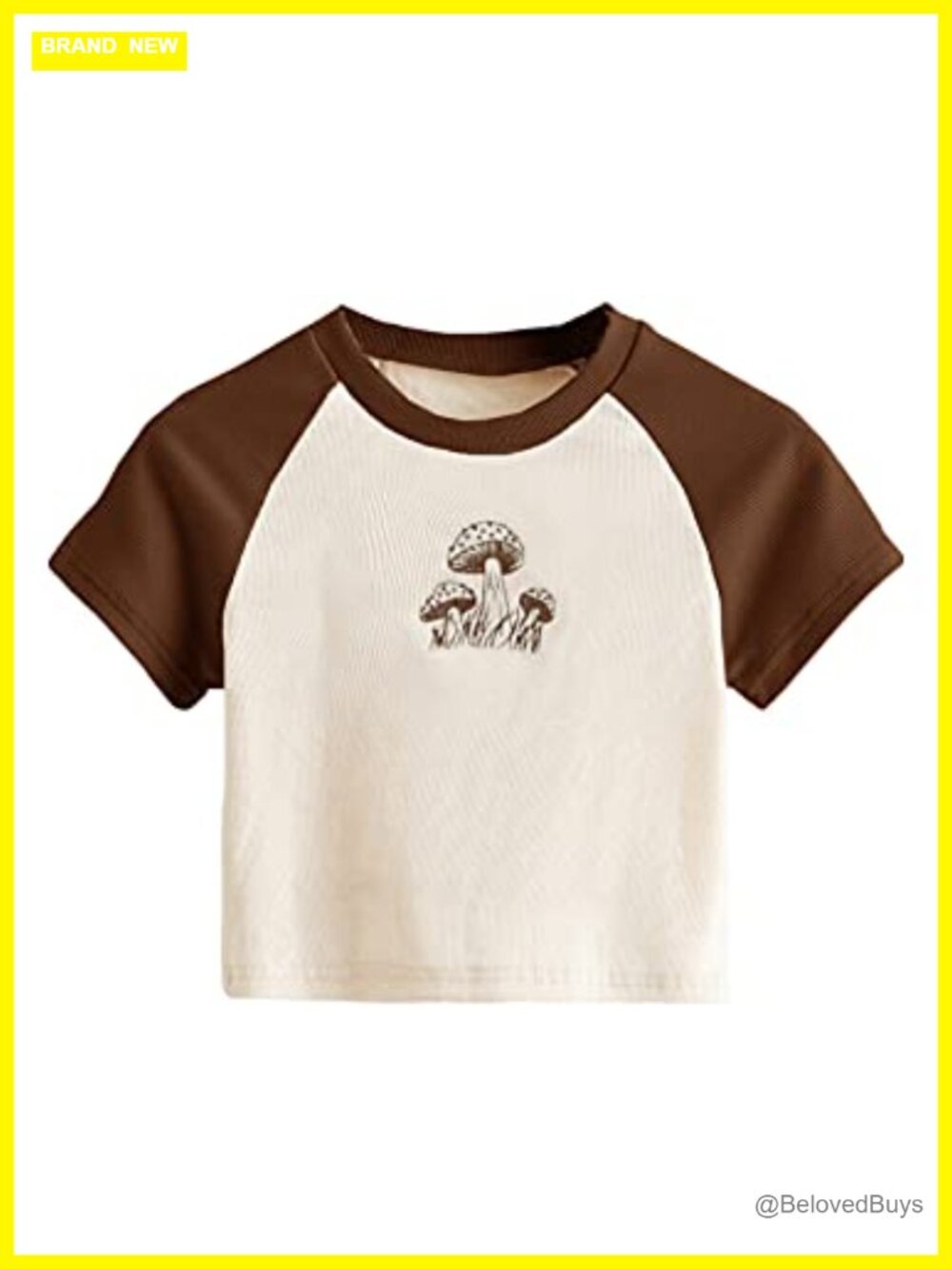Graphic Print Round Neck Short Sleeve Crop Tee Top